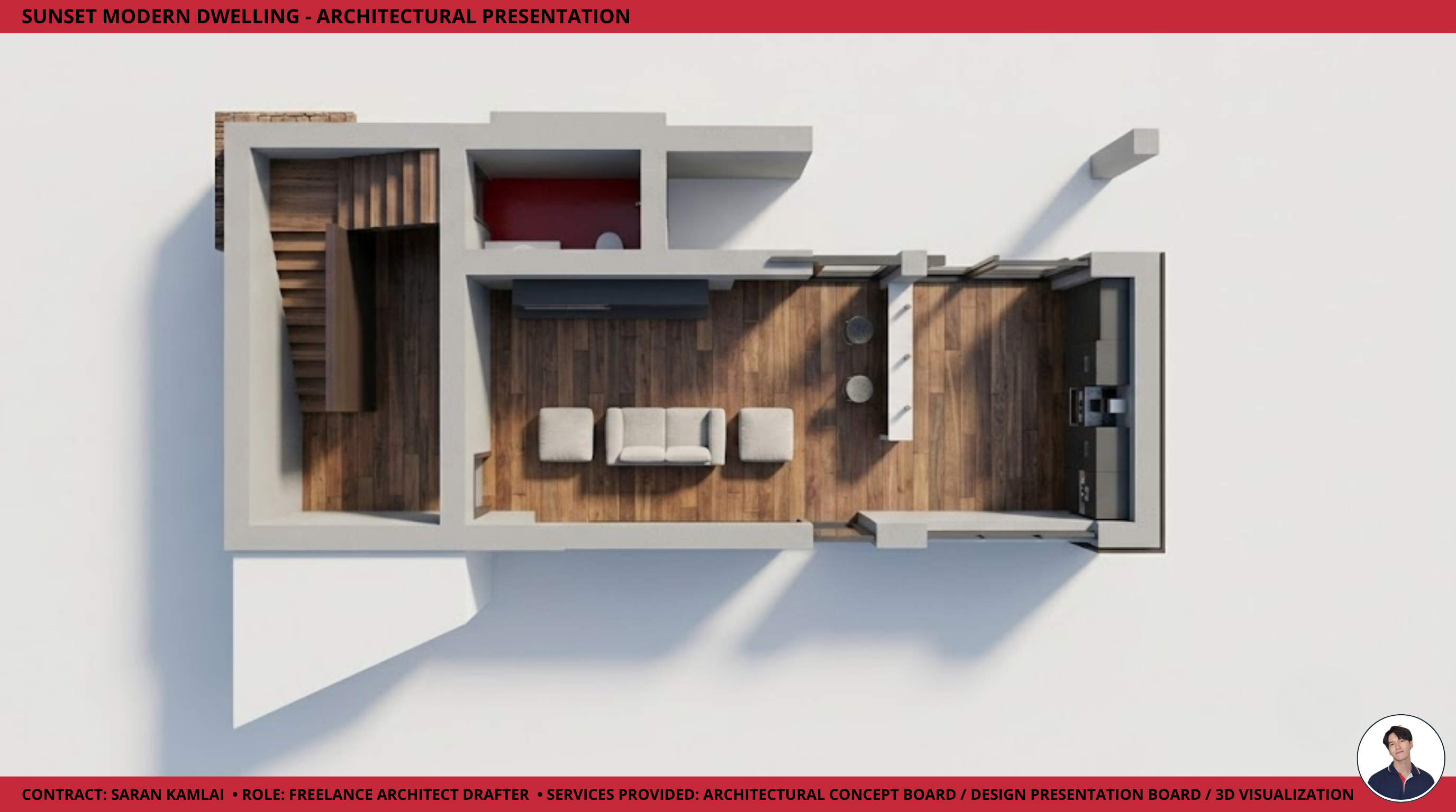 Sunset Modern Dwelling — Detail View